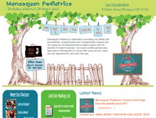 Tablet Screenshot of manasquanpediatrics.com